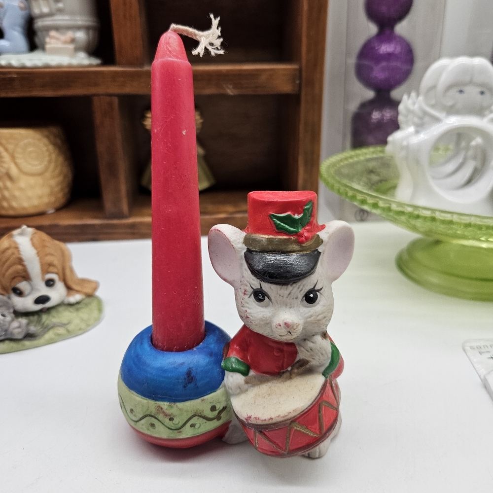 Vintage Mouse Candle Holder
